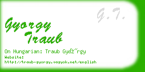 gyorgy traub business card